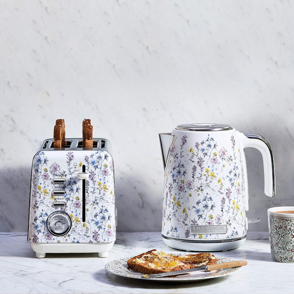 Laura Ashley 1.7L Jug Kettle and 2 Slice Toaster Combo (Wild