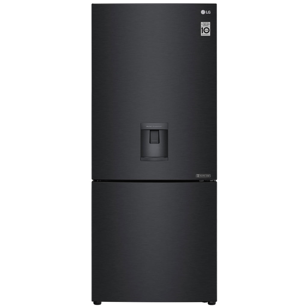 LG GBW455MBL 420L Bottom Mount Fridge (Matte Black) JB HiFi