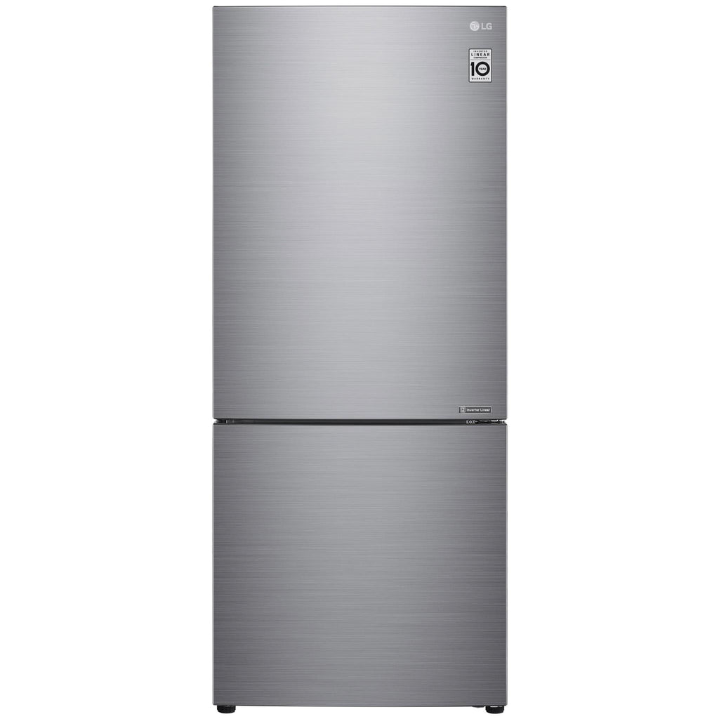 LG GB455PL 420L Bottom Mount Fridge (Stainless Steel) JB HiFi
