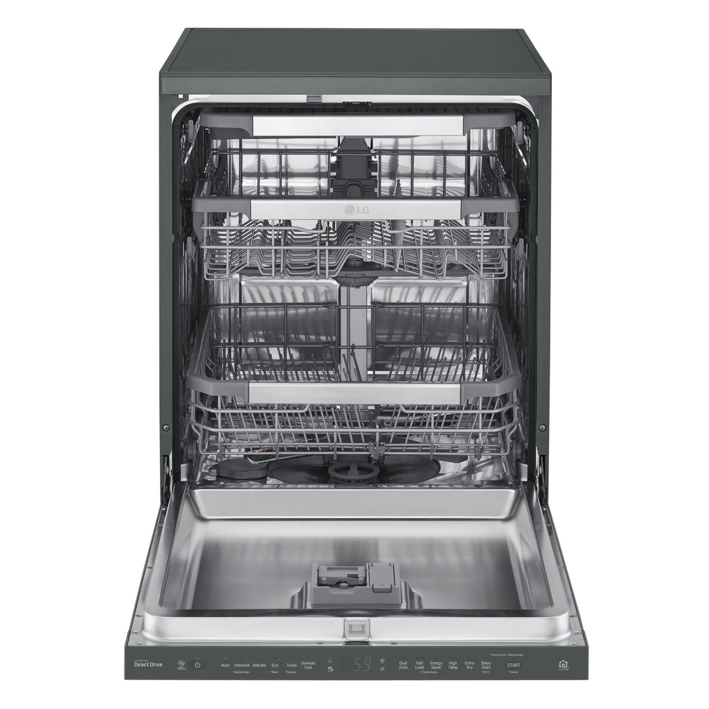 LG XD3A15MB QuadWash 15Place Setting Freestanding Dishwasher (Matte Black) JB HiFi