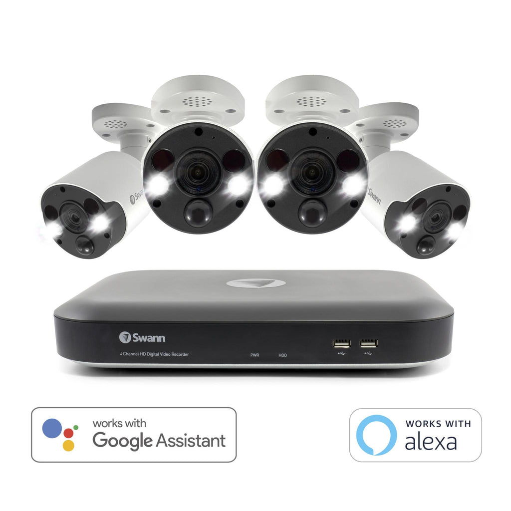 Swann 4K Ultra HD 2TB HDD with 4 x Thermal Sensing Weatherproof Cameras