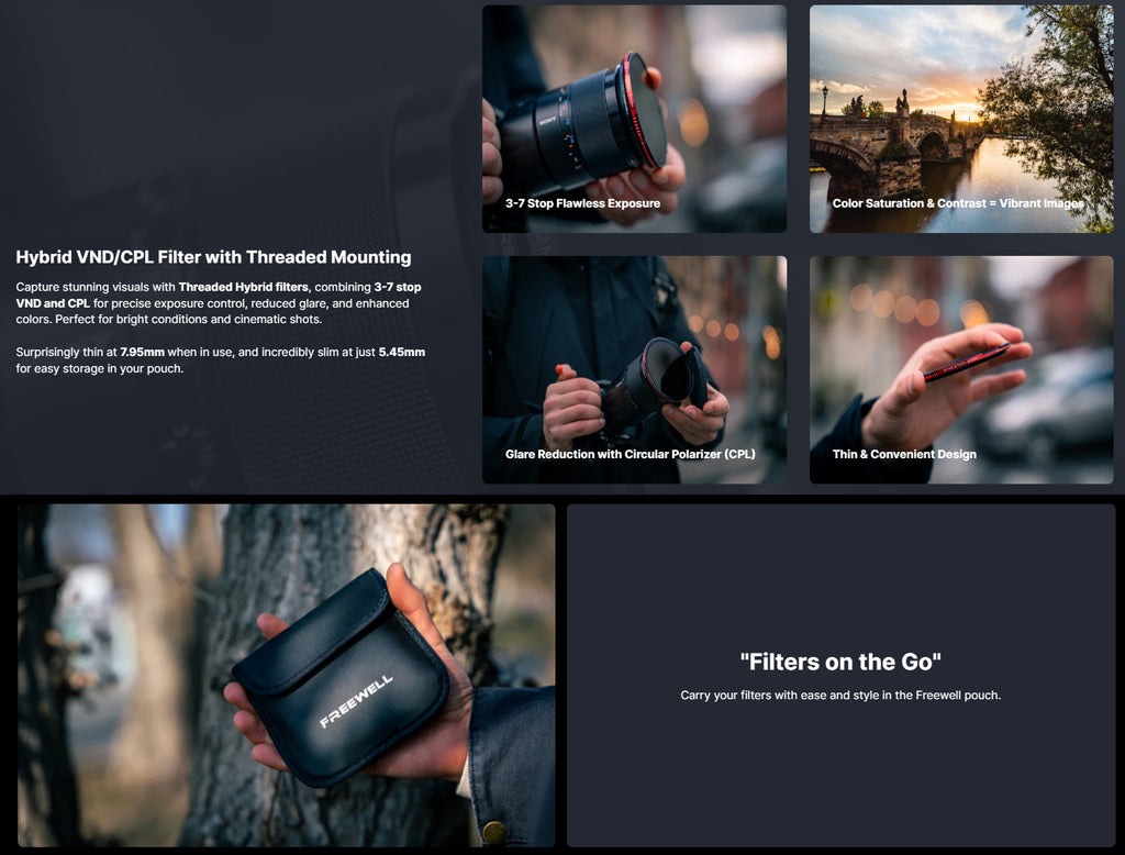 Freewell 67mm Schroefdraad Harde Grip Variabele ND filter Standaard Dag 2 tot 5 Stop Freewell 67mm Schroefdraad Harde Grip Variabele ND filter Standaard Dag 2 tot 5 Stop