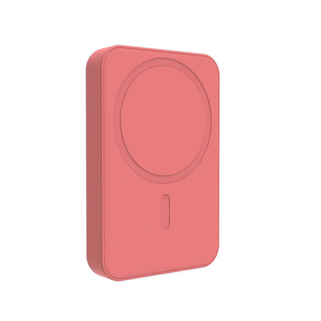 Laser 5000mAh Magnetic Power Bank – Slim Design (Sunset Coral