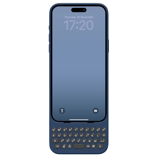 Clicks Keyboard for iPhone 15 Pro Max (Royal Ink) - JB Hi-Fi