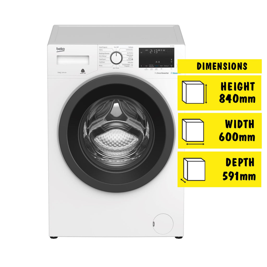 Beko BFL7510W 7.5kg Front Load Washing Machine JB HiFi