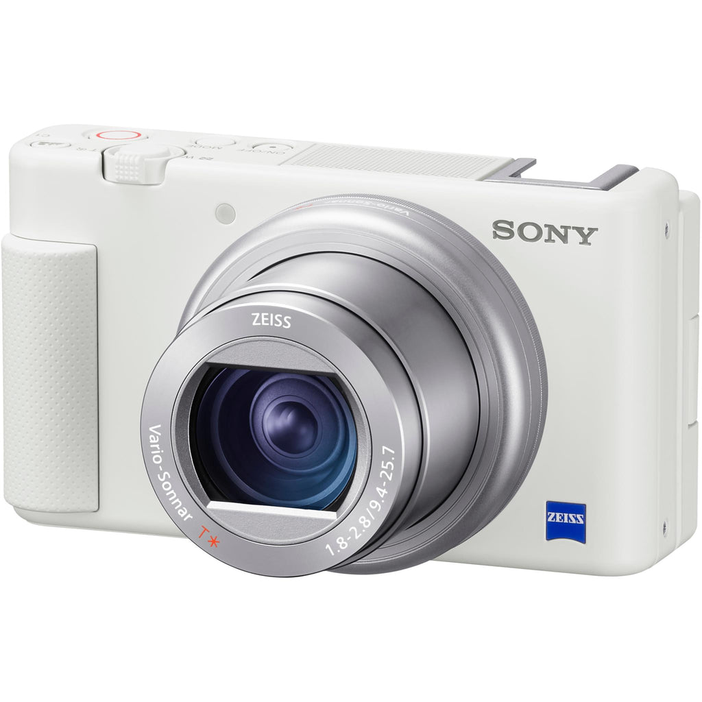 Sony CyberShot ZV-1 4K Vlog Camera (White) - JB Hi-Fi