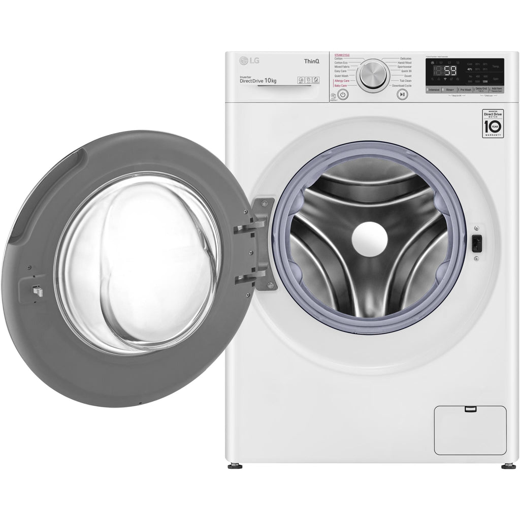 LG WV51410W 10kg Series 5 Front Load Washer (White) JB HiFi