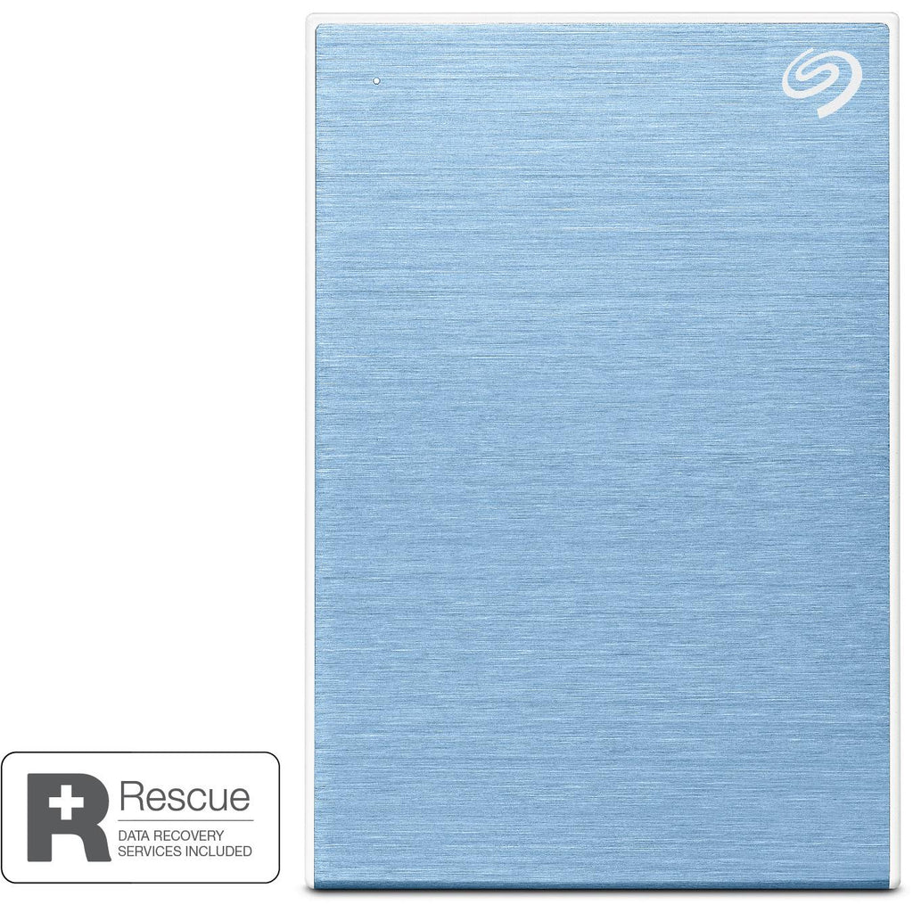 Seagate One Touch Portable 2TB Hard Drive (Blue) - JB Hi-Fi