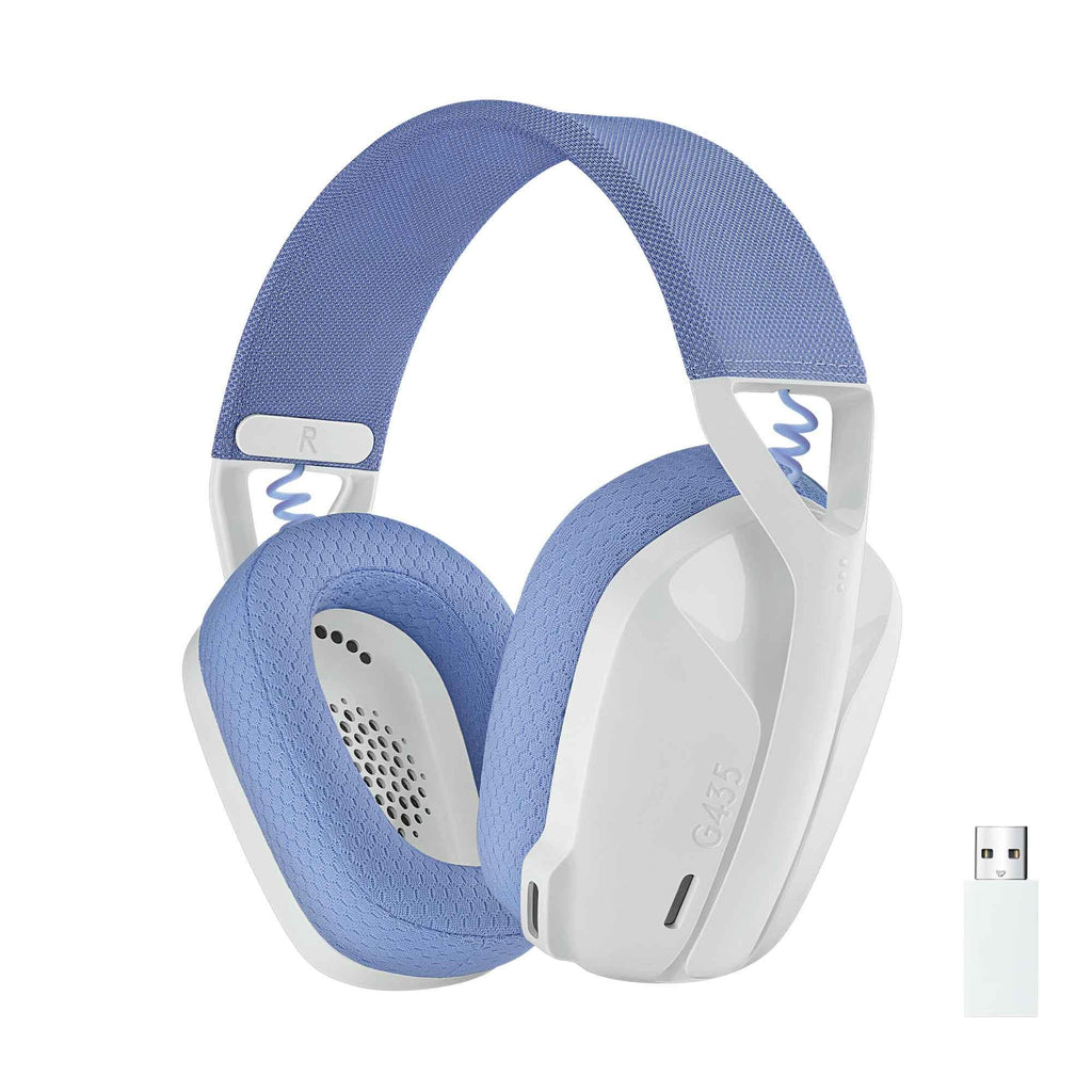 Logitech G435 LIGHTSPEED Wireless Gaming Headset (White) JB Hi-Fi