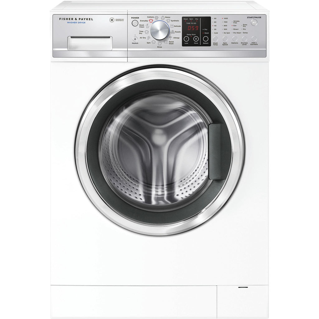 Fisher & Paykel WD8560F1 8.5kg/5kg Front Load Washer Dryer Combo (White