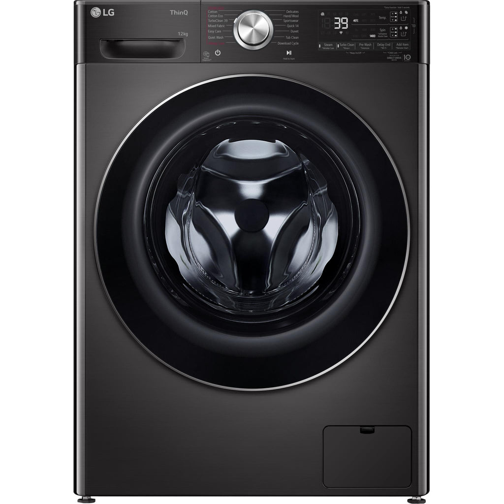 LG WV101412B Series 10 12kg Autodose Front Load Washing Machine (Black