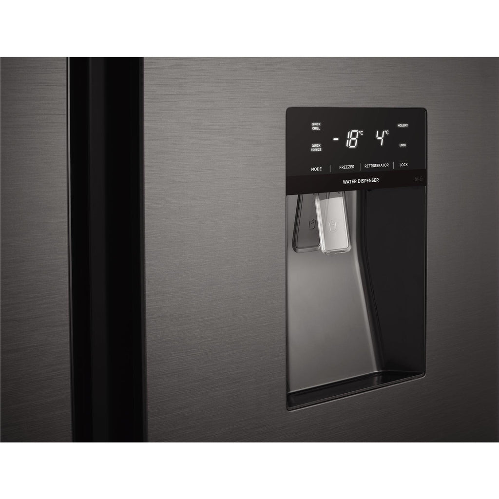 Westinghouse WSE6640BA 619L Side by Side Fridge (Black) JB HiFi