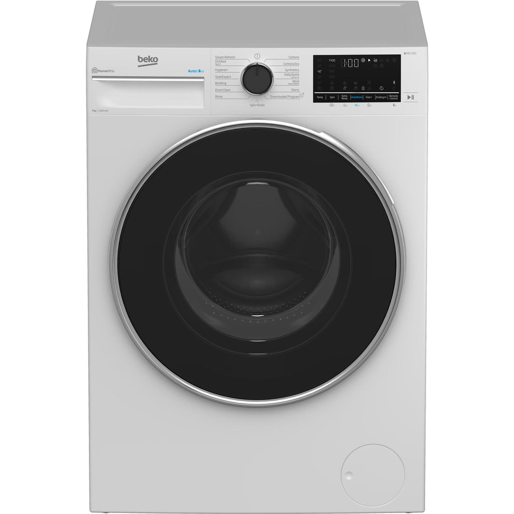 Beko BFLB902ADW 9kg Auto Dose Front Load Washing Machine (White) JB HiFi