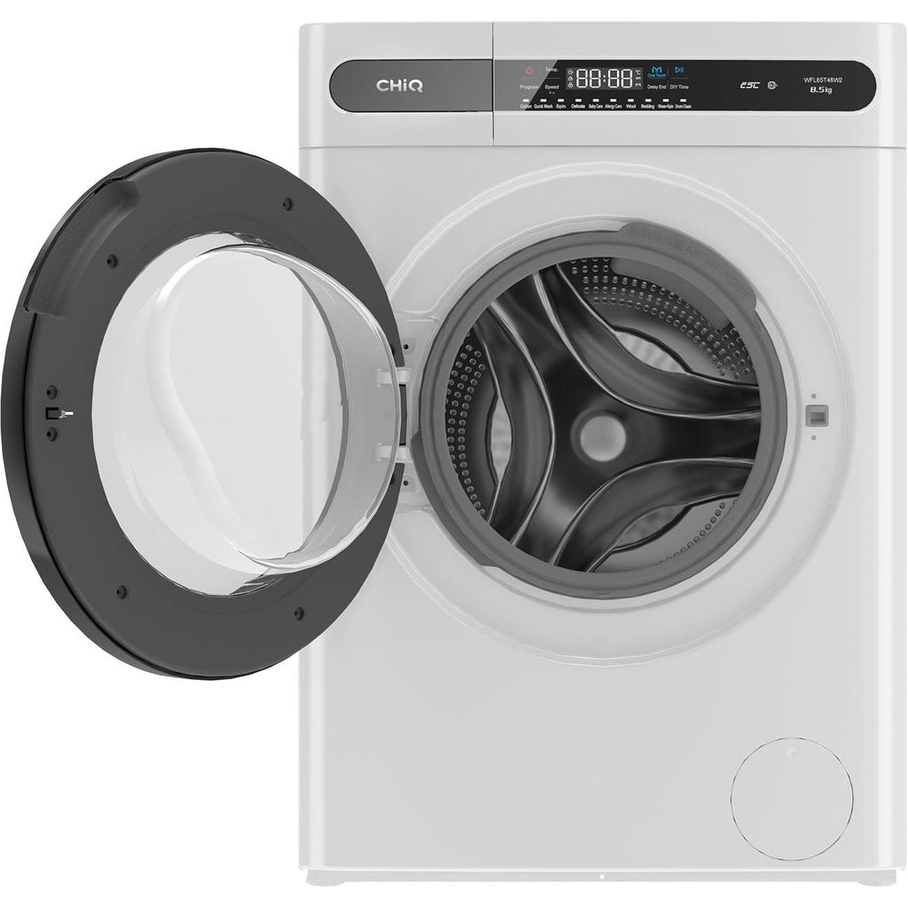 ChiQ WFL85T48W2 8.5kg Front Load Washing Machine (White) JB HiFi