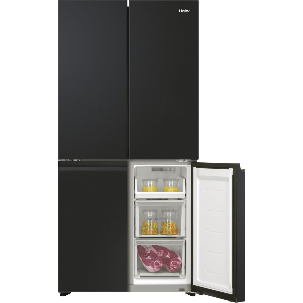 Haier HRF530YC 463L Quad Door Fridge (Black) JB HiFi