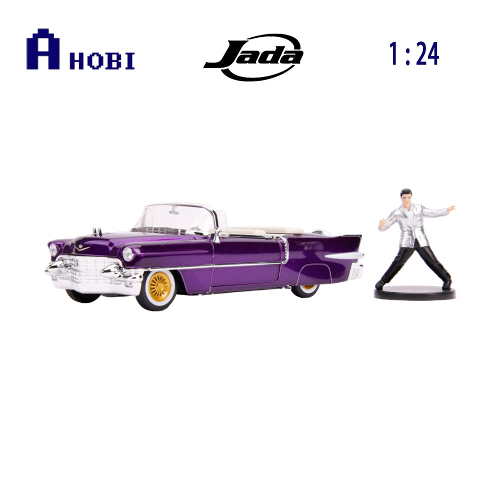 ミニカー HOLLYWOOD RIDES 1956 Cadillac Eldorado Jada 1:24 Scale Hollywood Ride 1956 Cadillac El Dorado With Figure