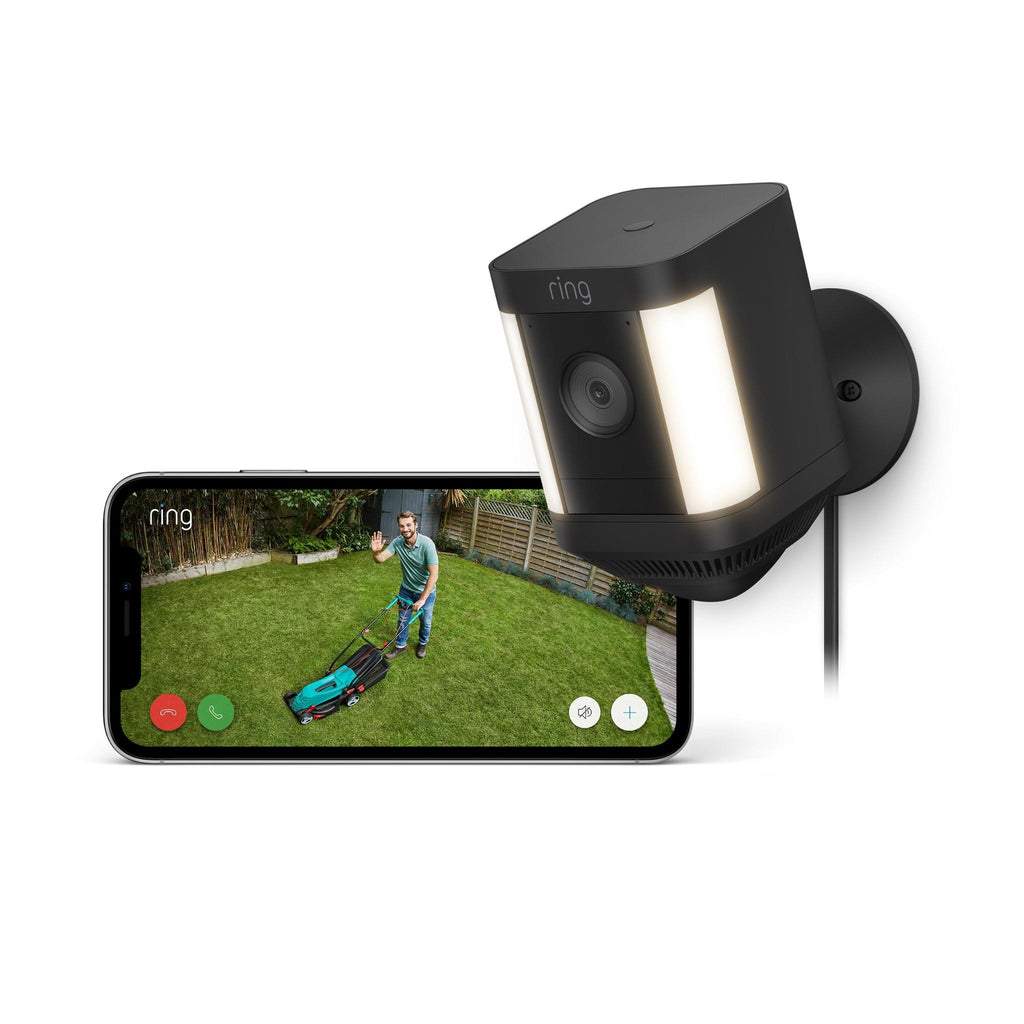 Ring Spotlight Cam Plus Plug-In (Black) - JB Hi-Fi
