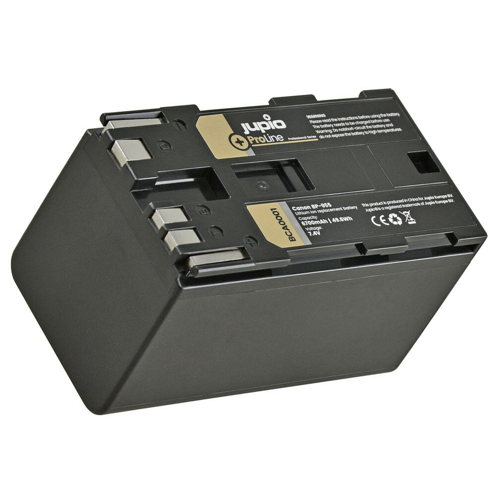 Jupio ProLine Li-ion 7.4V 6700mAh Battery For Canon BP-955 Video