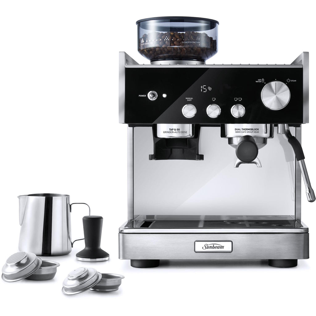 Sunbeam Origins Dual Thermoblock Espresso Manual Coffee Machine JB HiFi