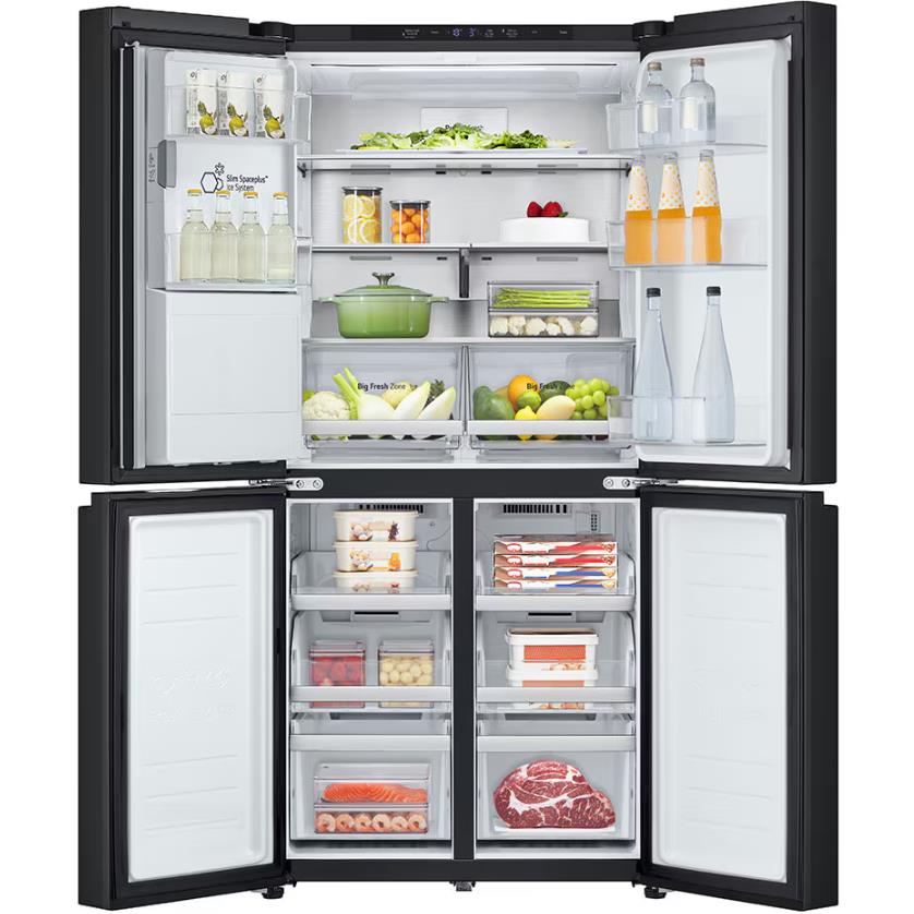 LG GFL500MBL 506L Slim French Door Fridge (Matte Black) [Plumbed] JB