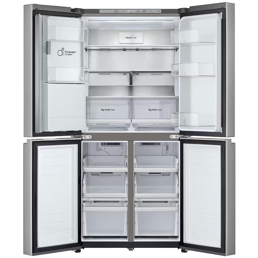 LG GFL500PL 506L Slim French Door Fridge (Stainless) [Plumbed] JB HiFi