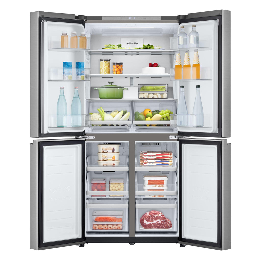 LG GFB505PL 530L Slim French Door Fridge (Stainless Steel) JB HiFi