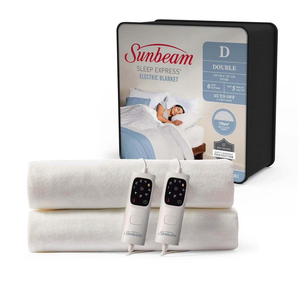 Sunbeam Sleep Express Fitted Electric Blanket (Queen) JB HiFi