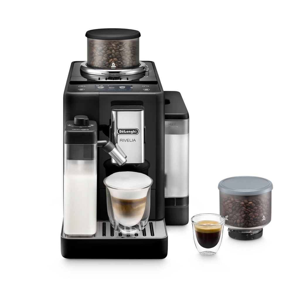 De'Longhi Rivelia Fully Automatic Coffee Machine (Onyx Black) JB HiFi