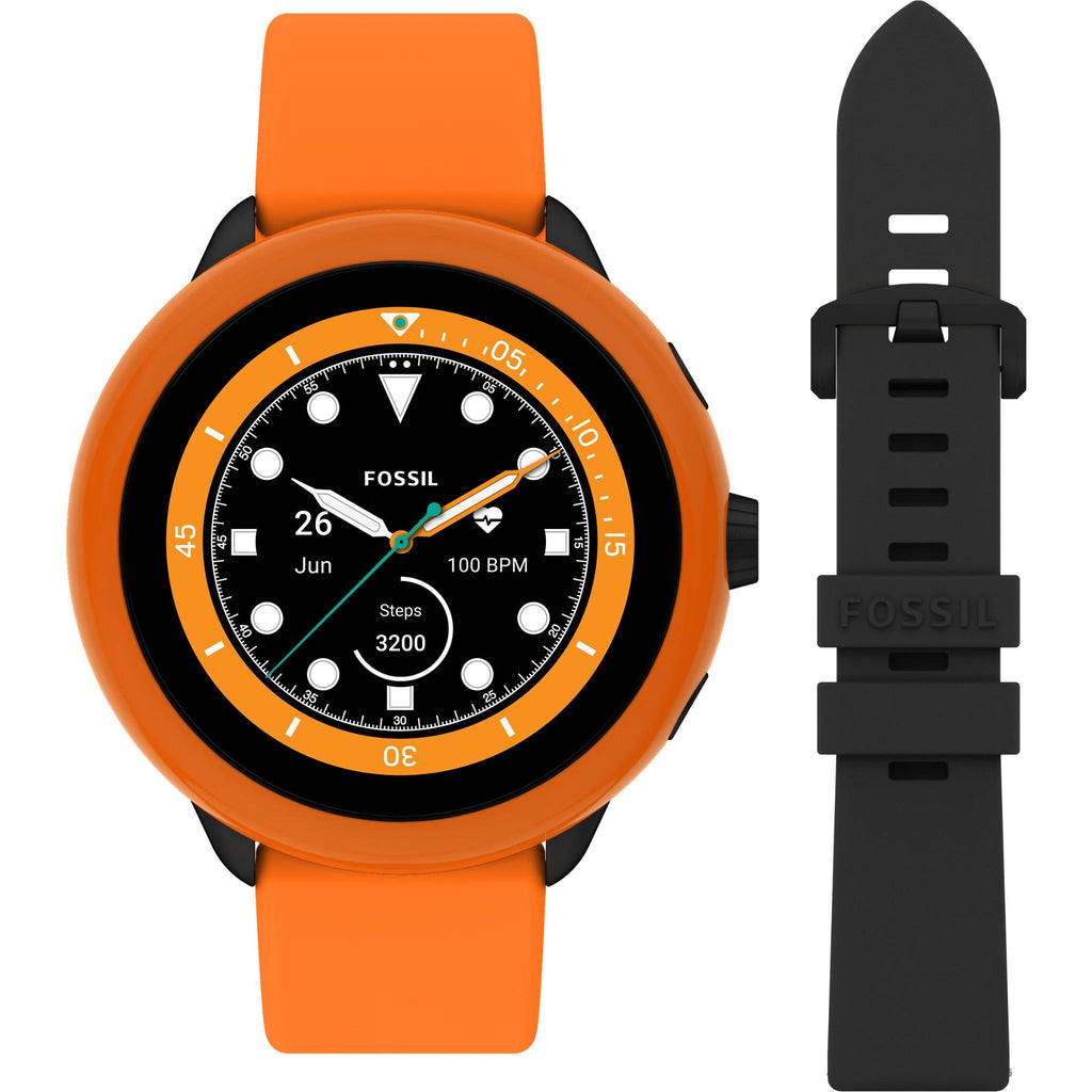 Fossil Gen Smartwatch Wellness Edition Set (Orange/Black) JB
