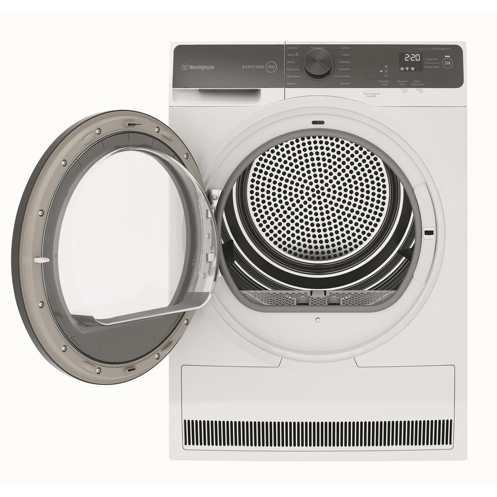 Westinghouse WDH904N7WA 9kg EasyCare 700 series heat pump dryer. JB HiFi
