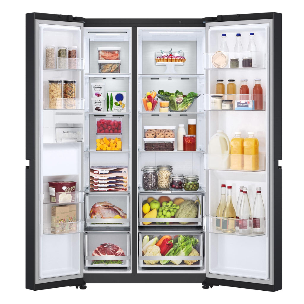 LG GSB600MBL 655L Basic SidebySide Fridge (Matte Black) JB HiFi