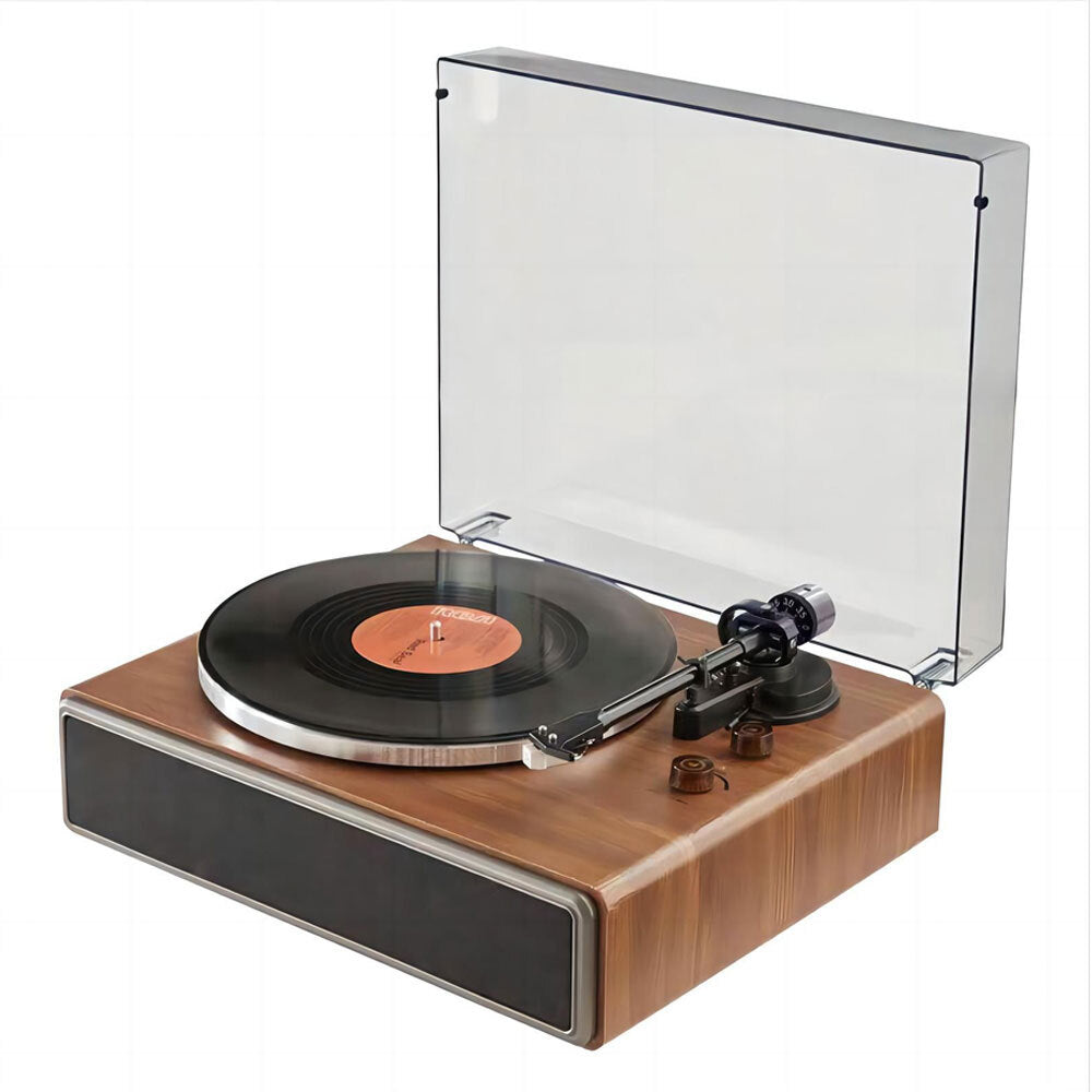 Silcron Anthem Turntable with Built-In Bluetooth Speakers (Walnut