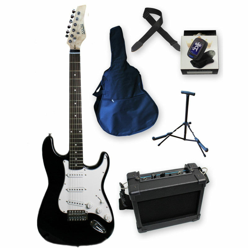 AXIOM Discovery Beginner Electric Guitar Pack (Black) - JB Hi-Fi