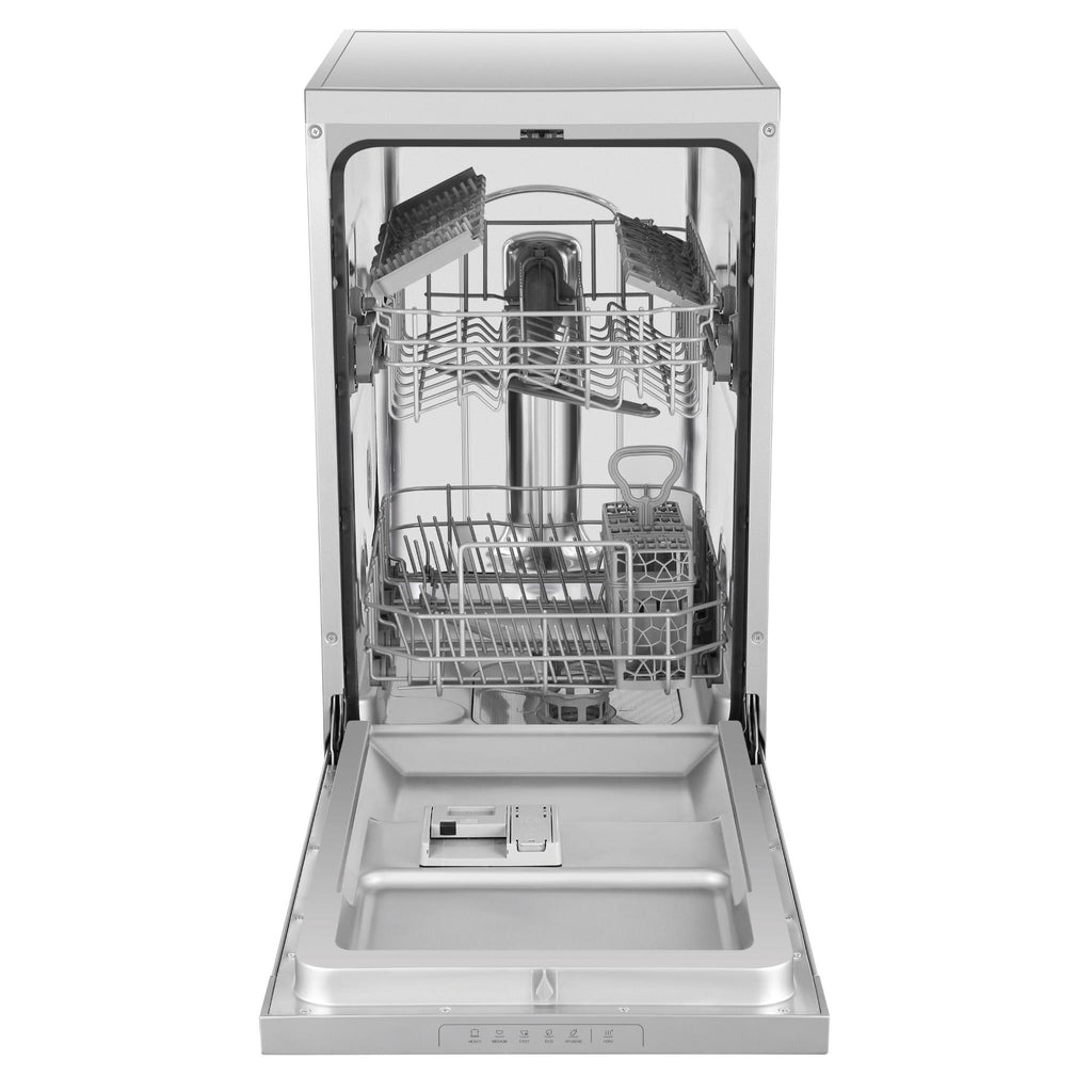 Haier HDW10F1S1 10 Place Compact Freestanding Dishwasher (Silver) JB