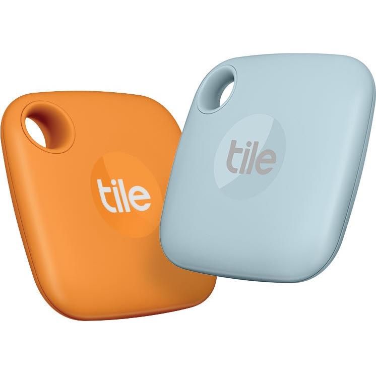 Tile Mate Bluetooth Tracker (Cloud Nine/Cool Clementine) 2 Pack JB HiFi