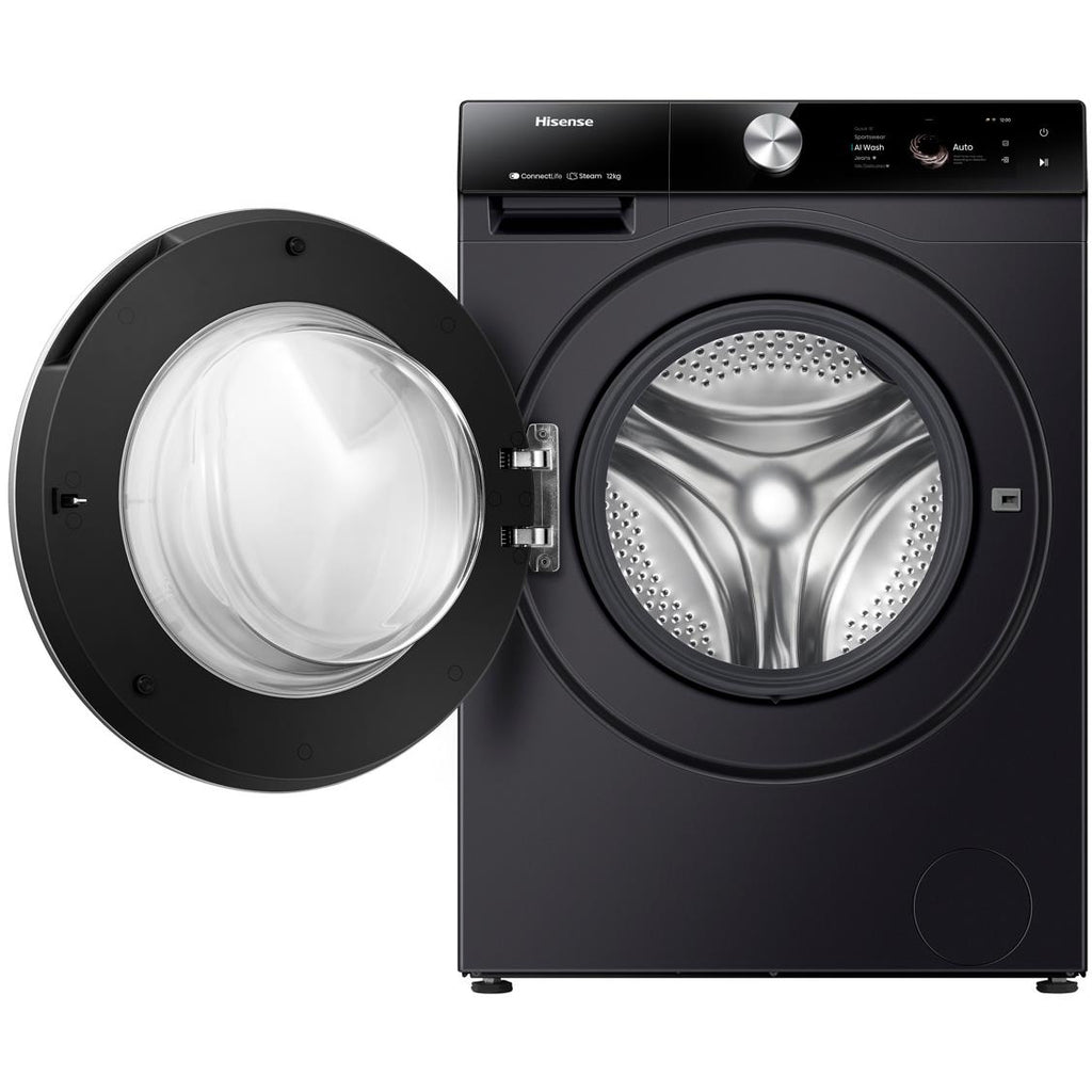 Hisense HWFS1214PB 12kg Series 9 Front Loader Washer (Charcoal Black) JB HiFi