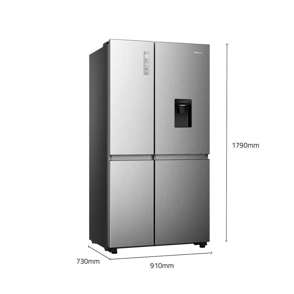 Hisense HRSBS649SW 649L PureFlat Side by Side Fridge (Silver) JB HiFi