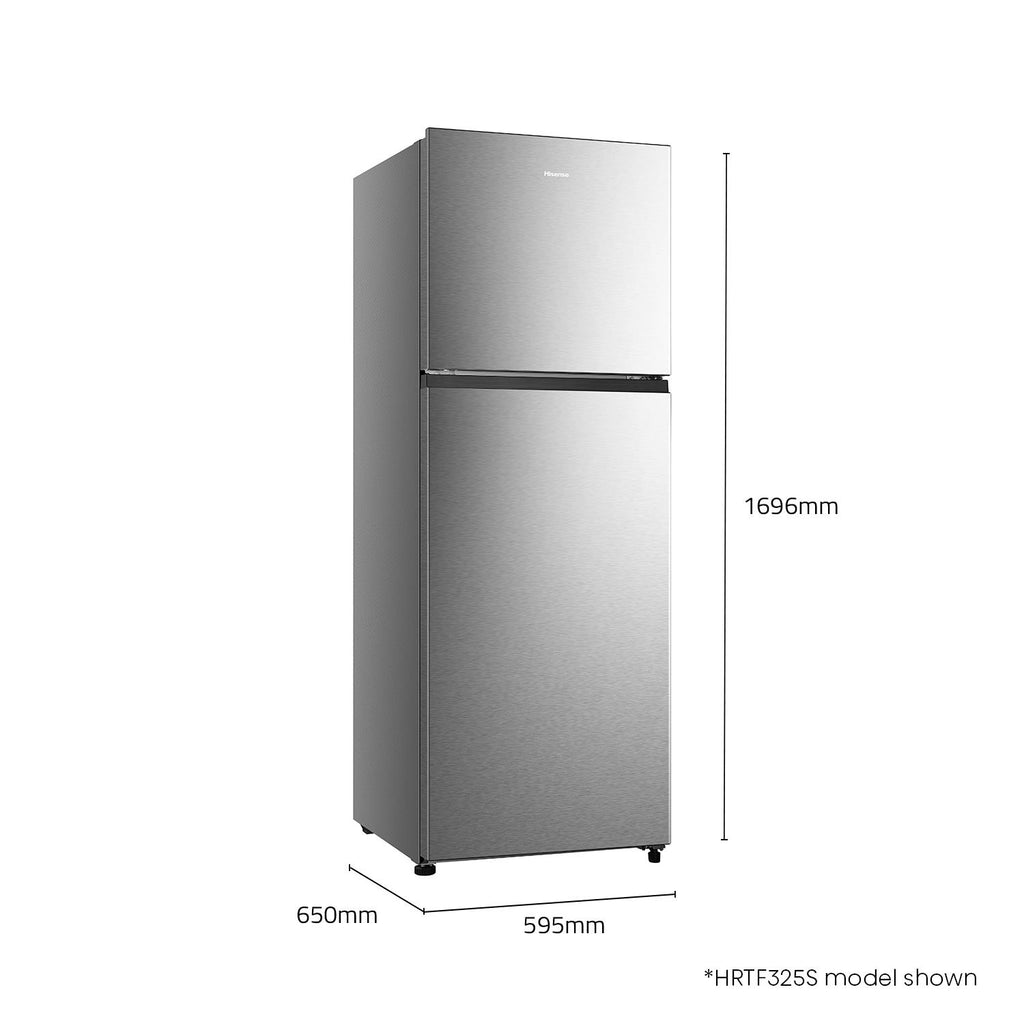 Hisense HRTF325S 326L Top Mount Fridge Silver JB Hi Fi hisense-hrtf325s-326l-top-mount-fridge-silver-jb-hi-fi