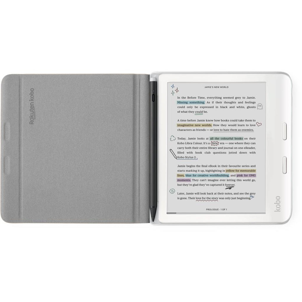 Kobo Libra Notebook Sleepcover Case (Sand Beige) - JB Hi-Fi