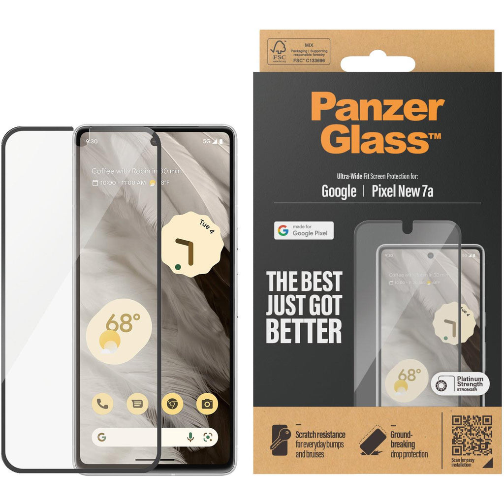 PanzerGlass UltraWide Fit Screen Protector for Google Pixel 8a JB HiFi