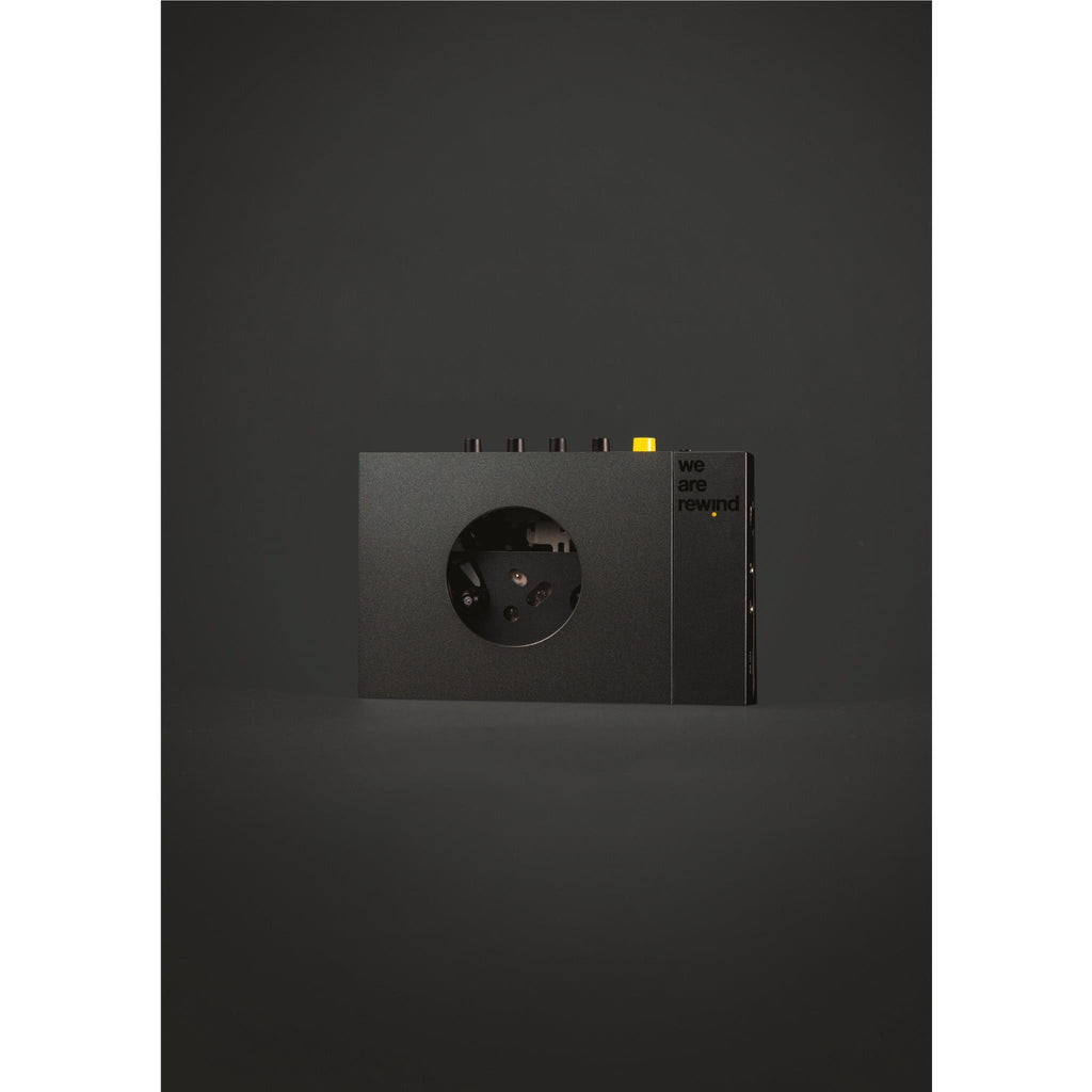 We Are Rewind Portable Bluetooth Cassette Player (Keith Black) JB HiFi