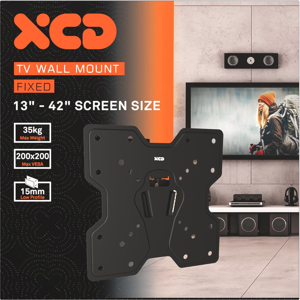 XCD Fixed TV Wall Mount (13-42") - JB Hi-Fi