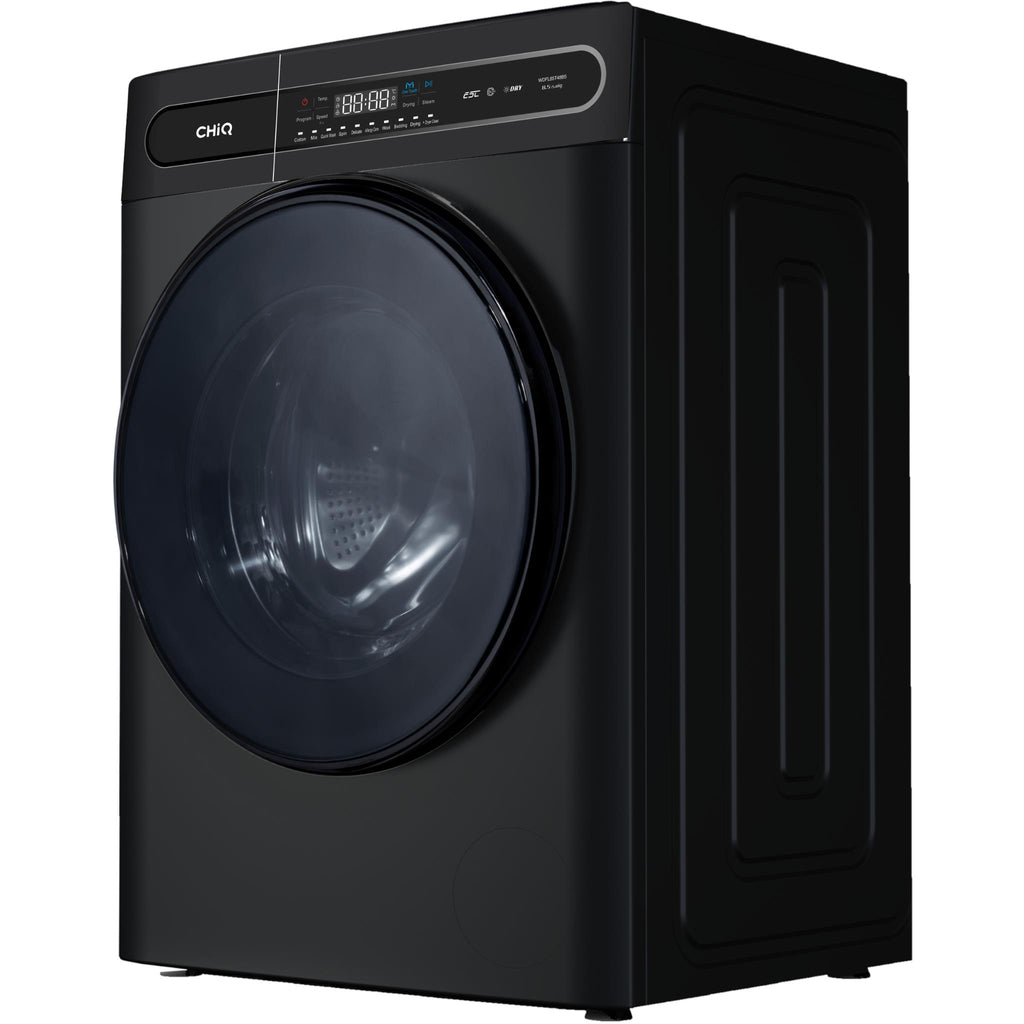 CHiQ WDFL85T48B5 8.5KG Front Load Washer & 5KG Dryer Combo (Black) JB