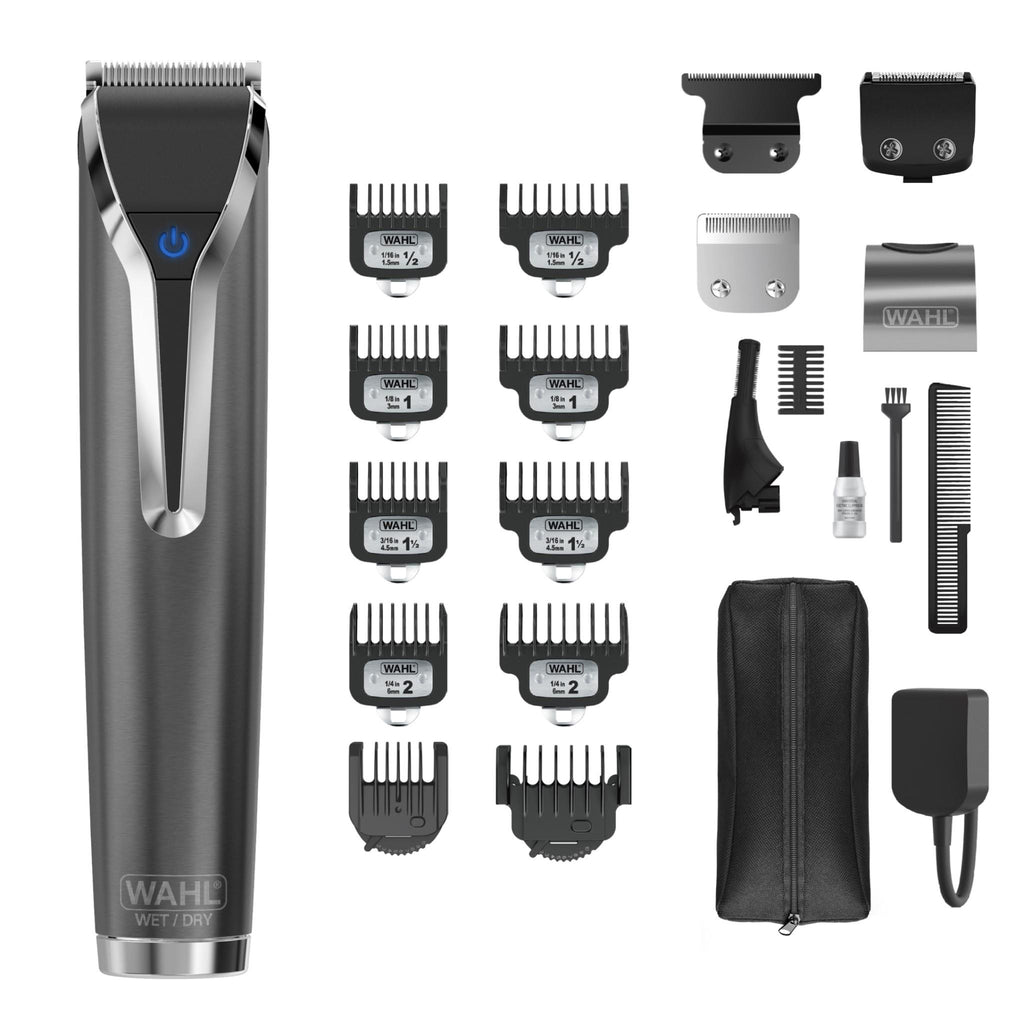 Wahl Waterproof Lithium-Ion Stainless Steel Grooming Kit (Slate