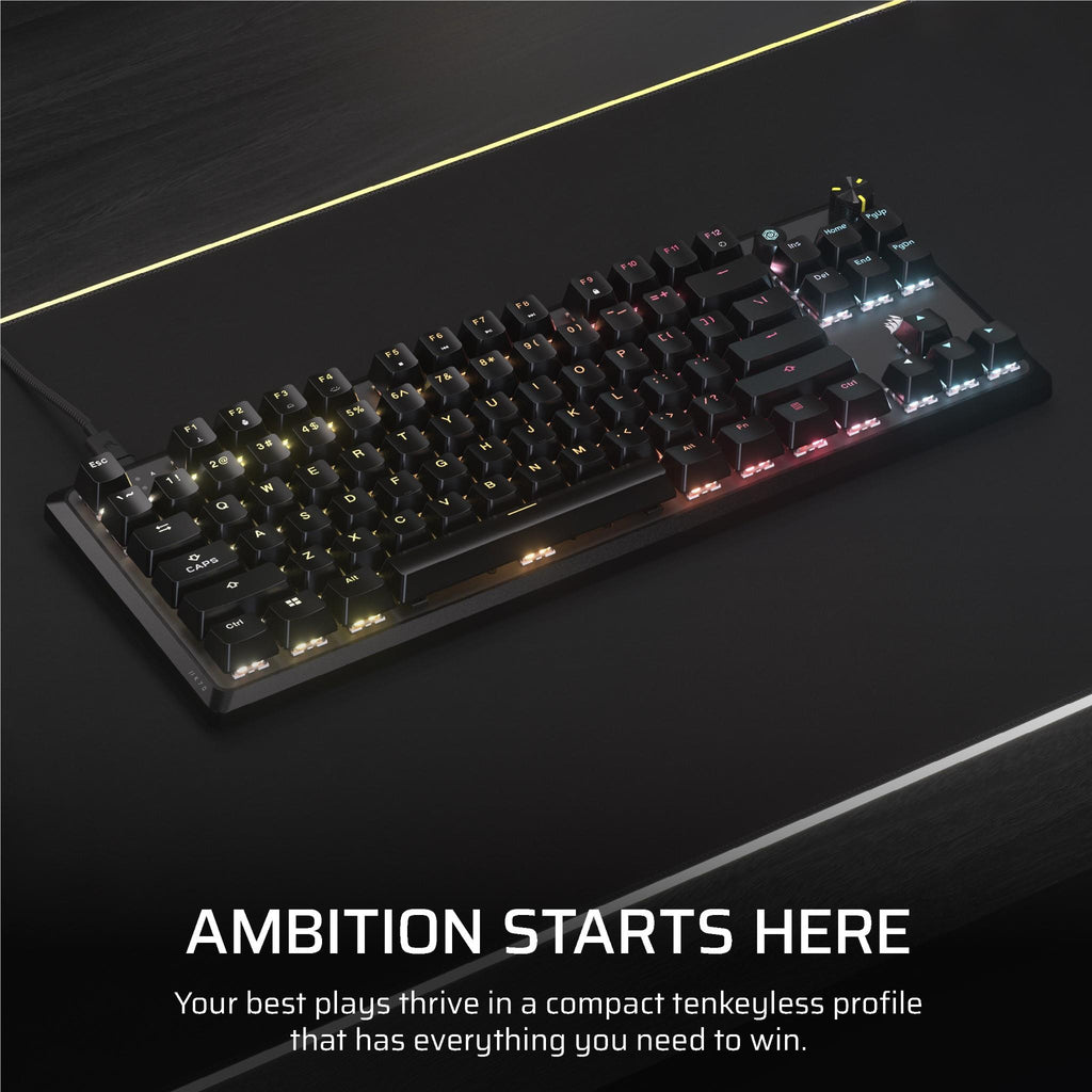 Corsair K70 CORE TKL Tenkeyless Mechanical Gaming RGB Keyboard