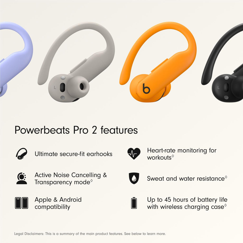 Beats Powerbeats Pro 2 High-Performance Earbuds (Electric Orange
