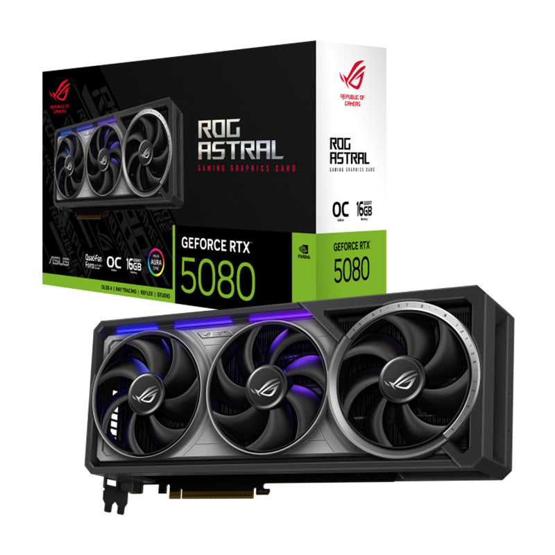 Asus ROG Astral GeForce RTX 5080 16G OC Graphics Card (ROG-ASTRAL