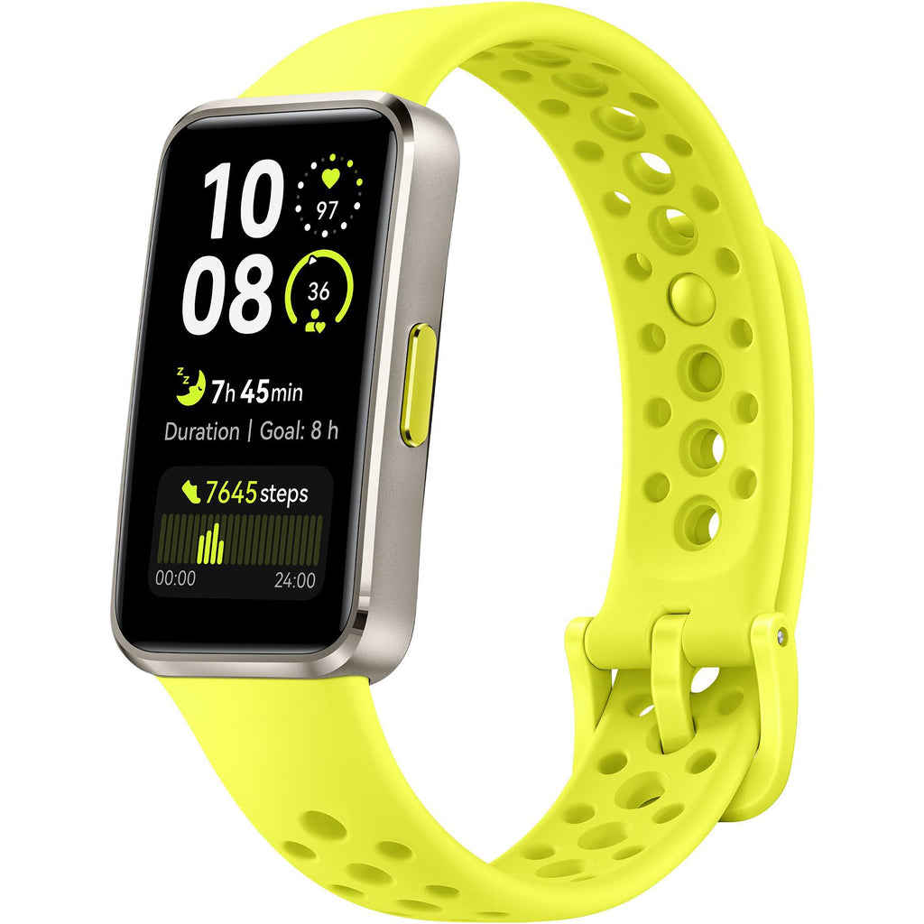 Huawei Band 10 Fitness Tracker Watch (Gold/Green) JB Hi-Fi