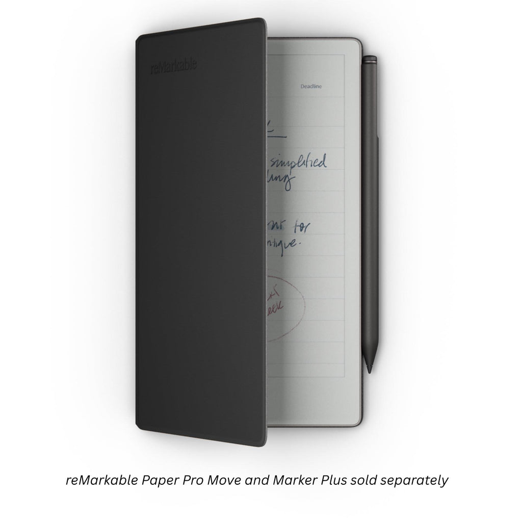 Premium Leather Folio for reMarkable Paper Pro Move - Black - JB Hi-Fi