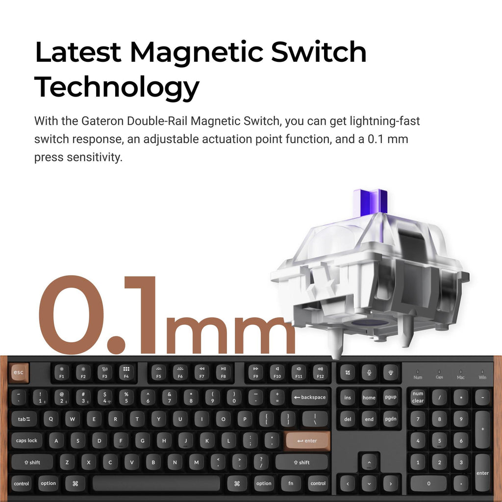 Keychron K10 HE Full Size Wireless Magnetic Switch Custom Keyboard